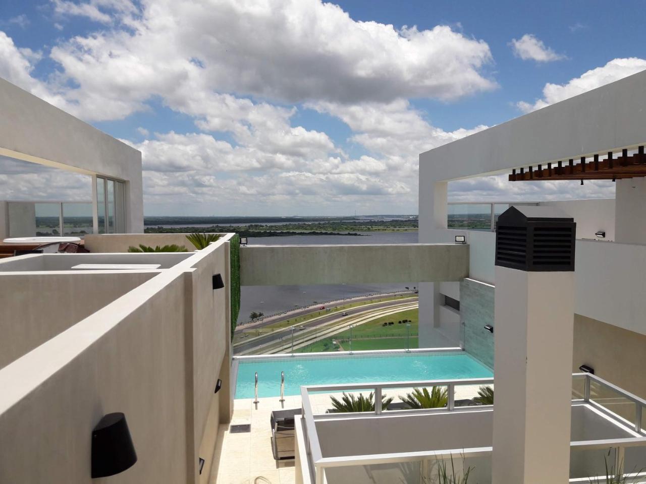 Centro De Asuncion Nuevo Apartamento, Comodo, Seguro, Piscina, Gimnasio Y Parking Eksteriør billede